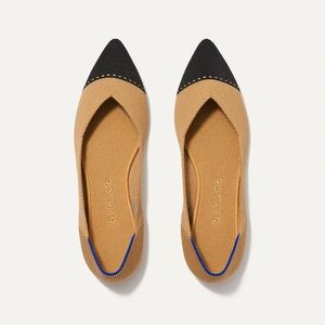NIB Rothy’s The Point Camel Captoe Flats